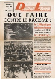 CONTRE LE RACISME 2 - Archives du MRAP