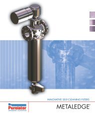 Metaledge self-cleaning filter from Purolator Facet