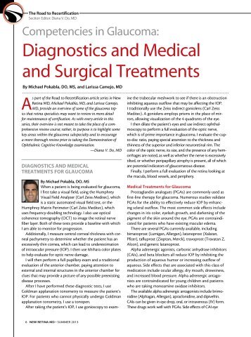 Diagnostics and medical and Surgical Treatments