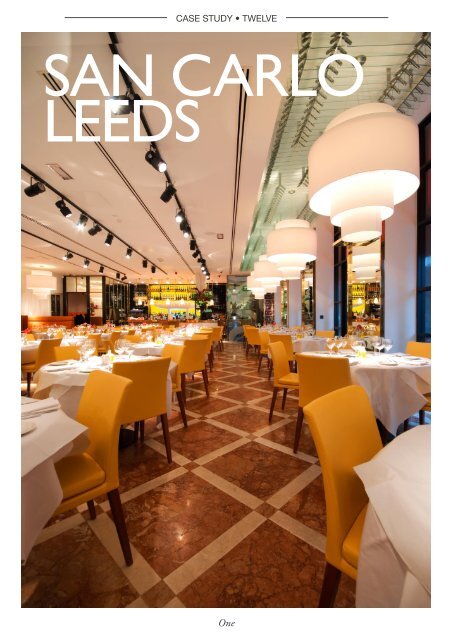 San Carlo Restaurant Leeds - GOSS Marble