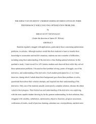 THE IMPACT OF STUDENTS - Jim Wilson's Home Page - University ...