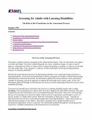 Appendix A - Screening for Adults with Learning Disabilities