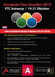 ker 2012 European Tour Snooker 2012 - VSF