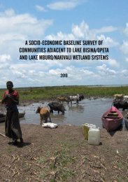 A Socio-Economic Baseline Survey of Communities - Nature Uganda