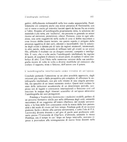 L'autobiografia intellettuale - Europaorientalis.it