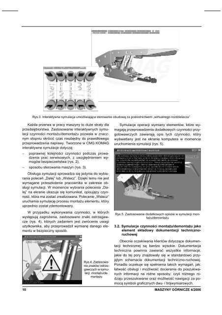 maszyny gÃ³rnicze 4/2006 - Instytut Techniki GÃ³rniczej KOMAG