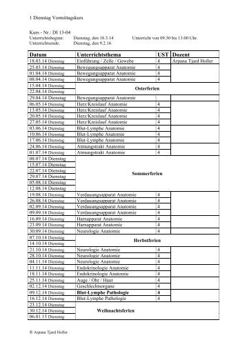 Lehrplan DI-14-03 - UTA Akademie