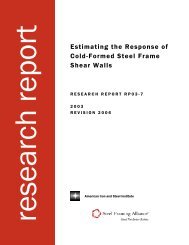 Estimating the Response of Cold-Formed Steel Frame Shear Walls