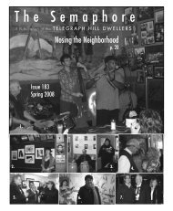 Issue 183, Spring 2008 - Telegraph Hill Dwellers