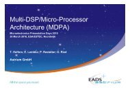 Multi-DSP/Micro-Processor Architecture - Microelectronics - ESA