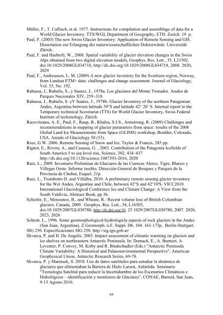 Inventario Nacional de Glaciares y Ambiente Periglacial: Estrategias ...