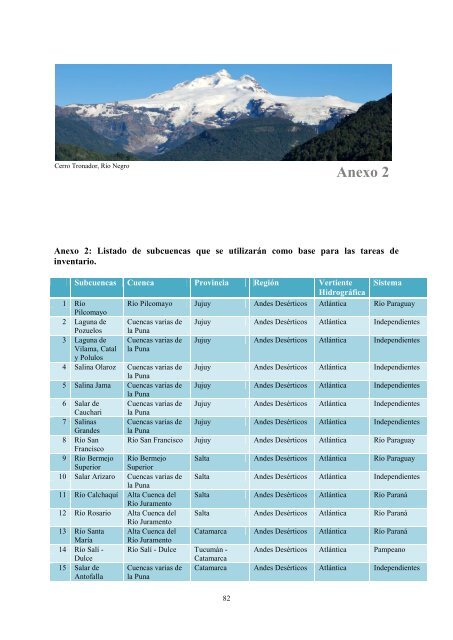 Inventario Nacional de Glaciares y Ambiente Periglacial: Estrategias ...