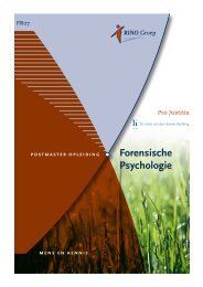 Forensische Psychologie - RINO Groep