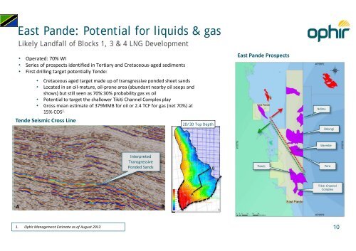 presentation - Ophir Energy