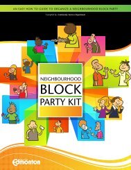 Neighbourhood Block Party Kit - City of Edmonton