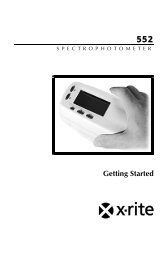 MatchRite 552 Getting Started Guide - X-Rite