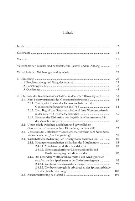 Kreditgenossenschaften im Dritten reich - Hermann-Josef ten Haaf
