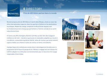 E DIRECTORY E DIRECTORY - Novotel