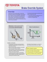 Brake Override System Overview - Toyota EN