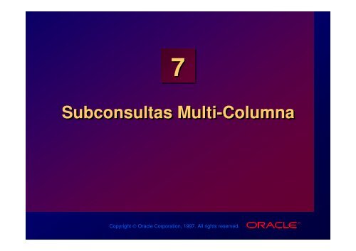 Subconsultas Multi-Columna