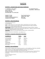 MSDS - Pronto Kombi Spot Putty - US Chemical & Plastics