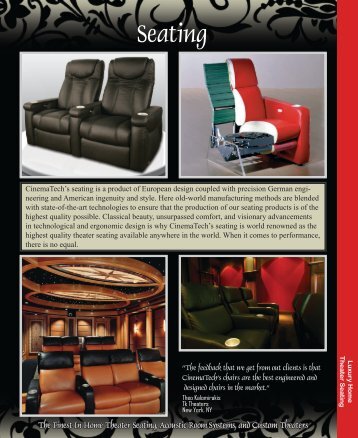 Seating - CinemaTech