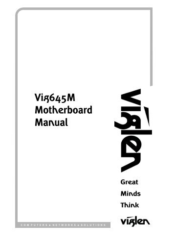 Vig645M Motherboard Manual - Viglen Download