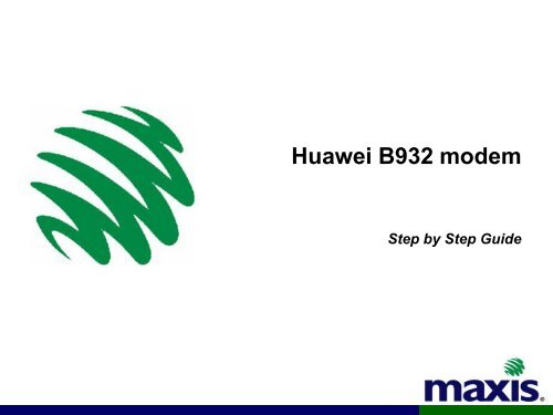 Huawei B932 modem - Maxis