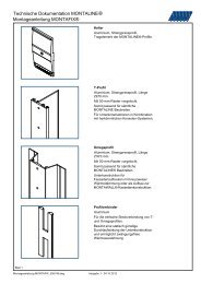 MONTAFIX Â® Montageanleitung - Montana Bausysteme AG