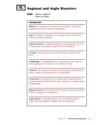 1.5 Segment & Angle Bisectors