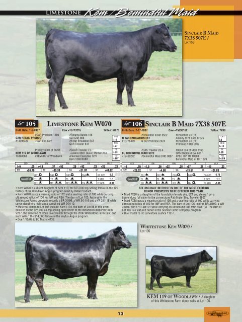 Limestone BLackcaP HeiFeR PReGnancy - Angus Journal