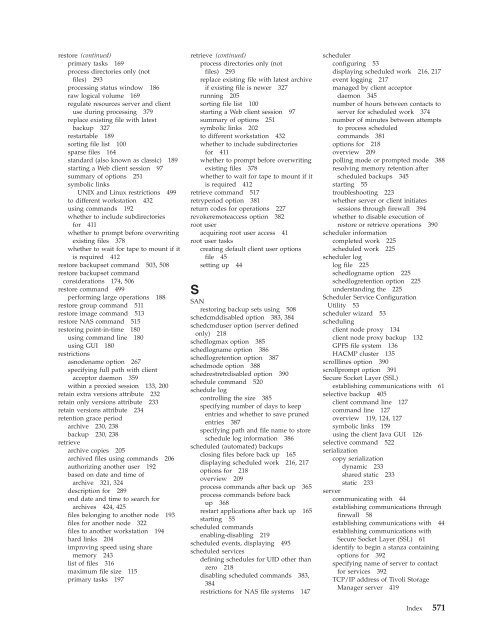 IBM Tivoli Storage Manager for UNIX and Linux Backup-Archive ...