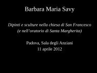 Barbara Maria Savy - Legambiente Padova