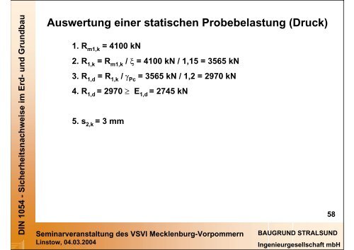 DIN 1054 - VSVI MV