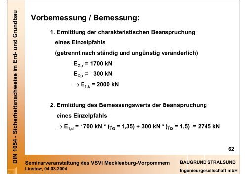 DIN 1054 - VSVI MV