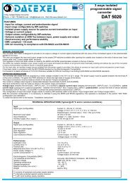 3 Way Isolated Signal Converter - Datexel