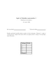 Izpit iz Tehniške matematike 1 Naloga Tocke 1. 2. 3. 4. 5. Skupaj