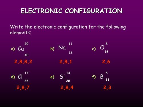 Atomic structure