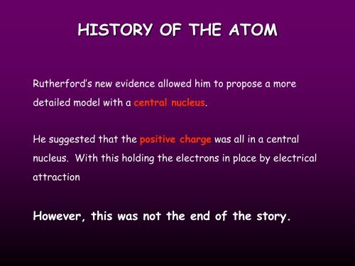 Atomic structure