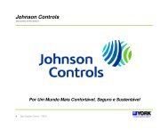 ApresentaÃ§Ã£o (PDF) - Johnson Controls