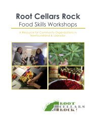 Root Cellars Rock - The Food Security Network of Newfoundland ...