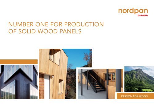 NUMBER ONE FOR PRODUCTION OF SOLID ... - Nordpan - Rubner