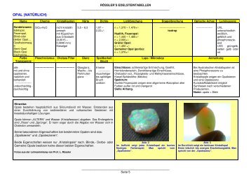 OPAL (NATÜRLICH) - Österreichische Gemmologische Gesellschaft