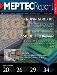 Known Good die 2.5d, 3d and Beyond - Meptec