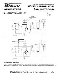WIRING DIAGRAM LISTINGS - Winco Generators | Winco Generator Wiring Diagram | | Yumpu