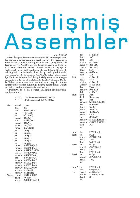 Amiga Dunyasi - Sayi 31 (Aralik 1992).pdf - Retro Dergi