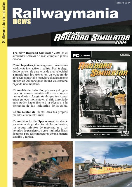 Trainz Railroad Simulator 2004 - Railwaymania.com