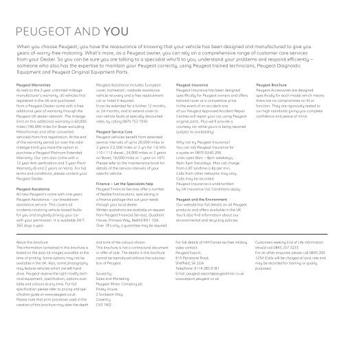 Peugeot 5008 Brochure - S G Petch