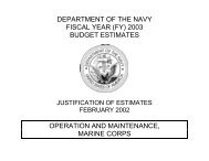 Operation & Maintenance, Marine Corps - U.S. Navy