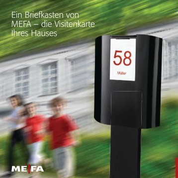 Ein Briefkasten von MEFA – die Visitenkarte Ihres ... - leabox.com